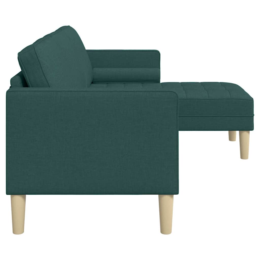 Sofa Set Dark Green 173 x 131 x 67 cm Fabric