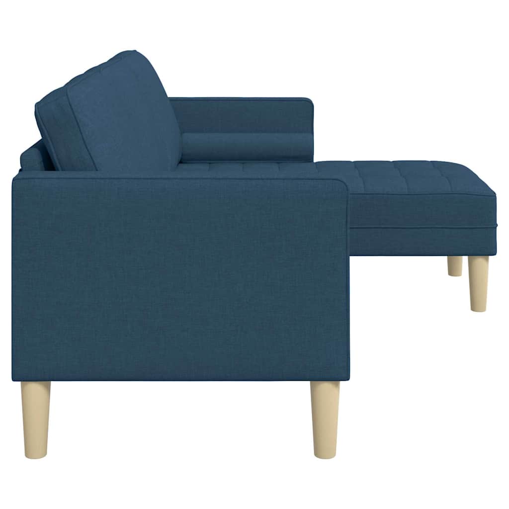 Sofa Set Blue 173 x 131 x 67 cm Fabric