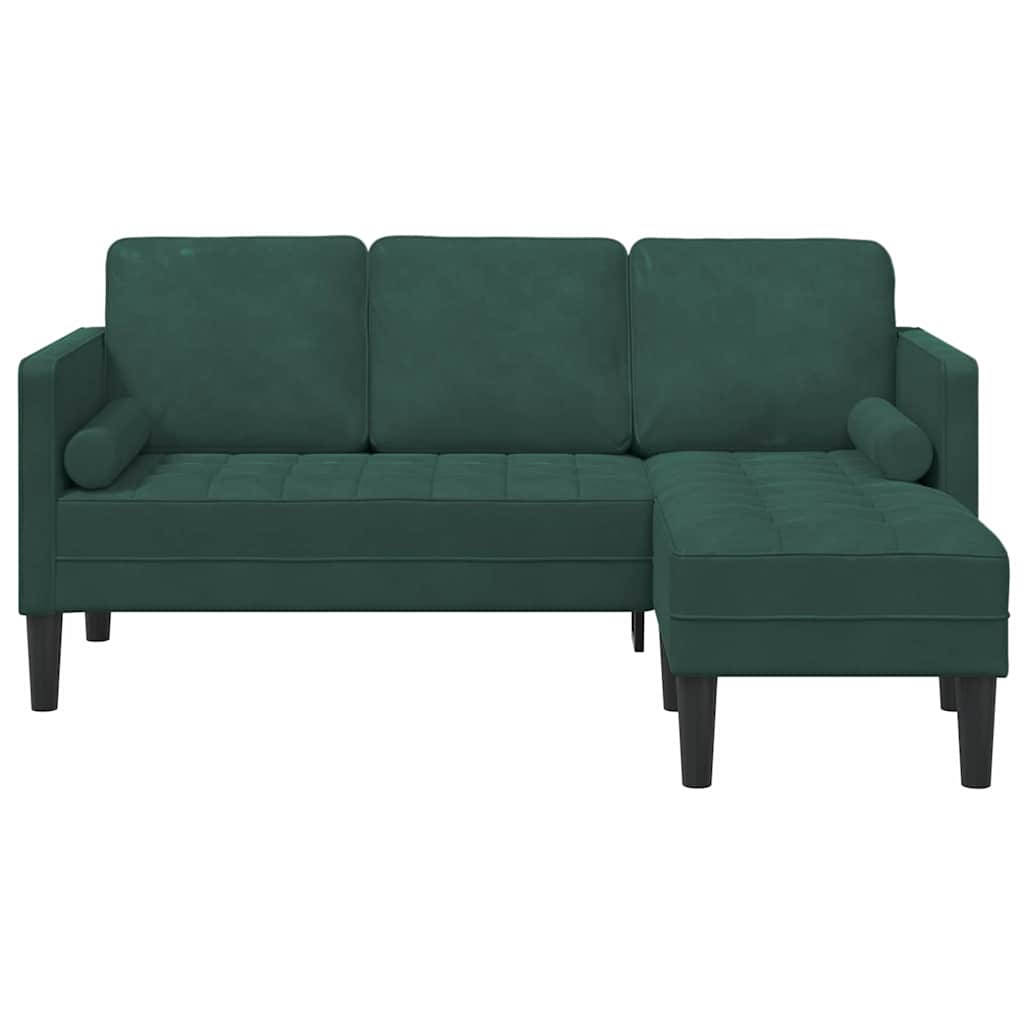 Sofa Set Dark Green 173 x 131 x 67 cm Velvet