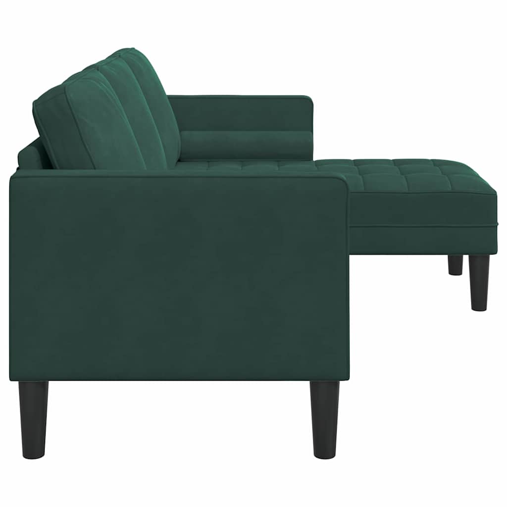 Sofa Set Dark Green 173 x 131 x 67 cm Velvet