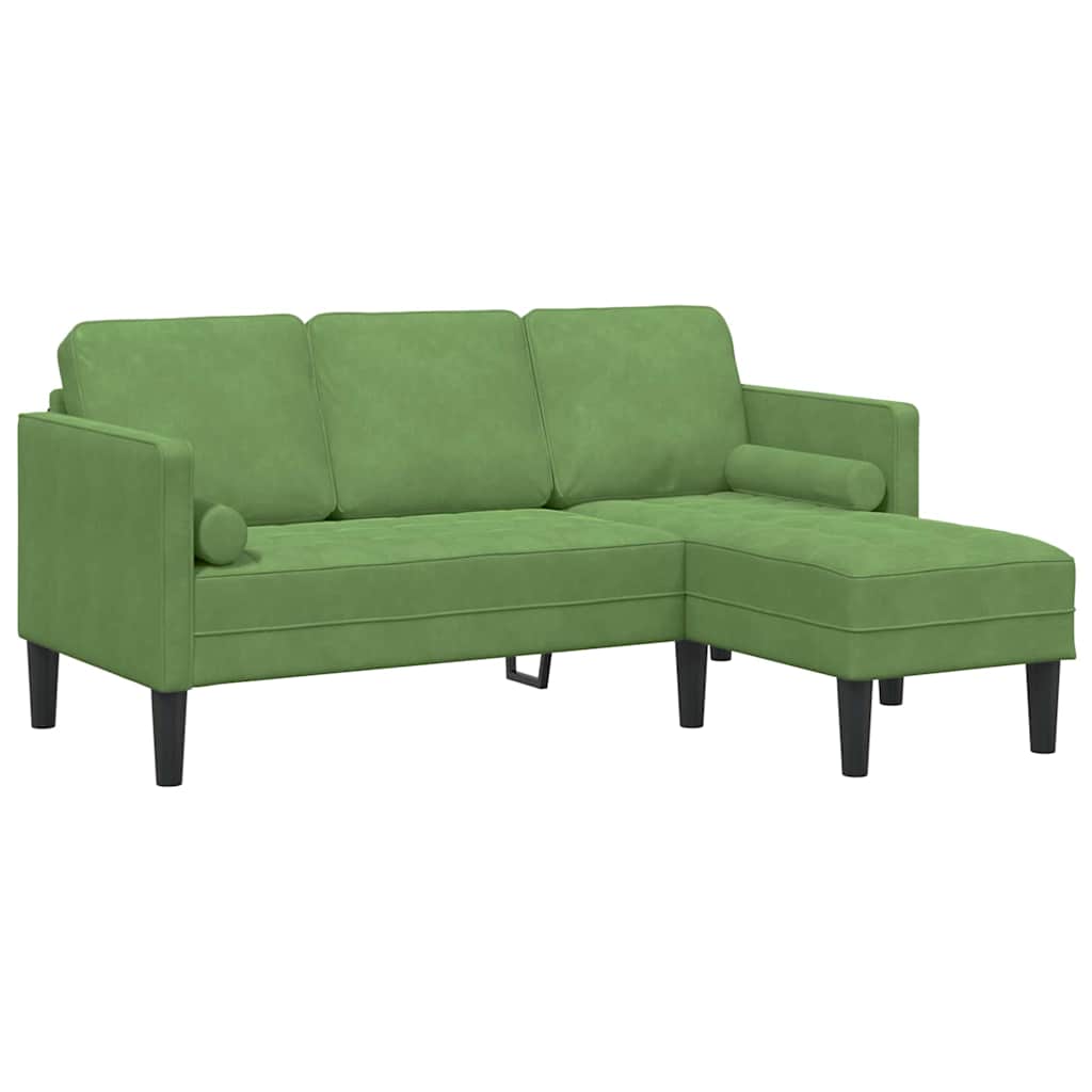 Sofa Set Light green 173 x 131 x 67 cm Velvet