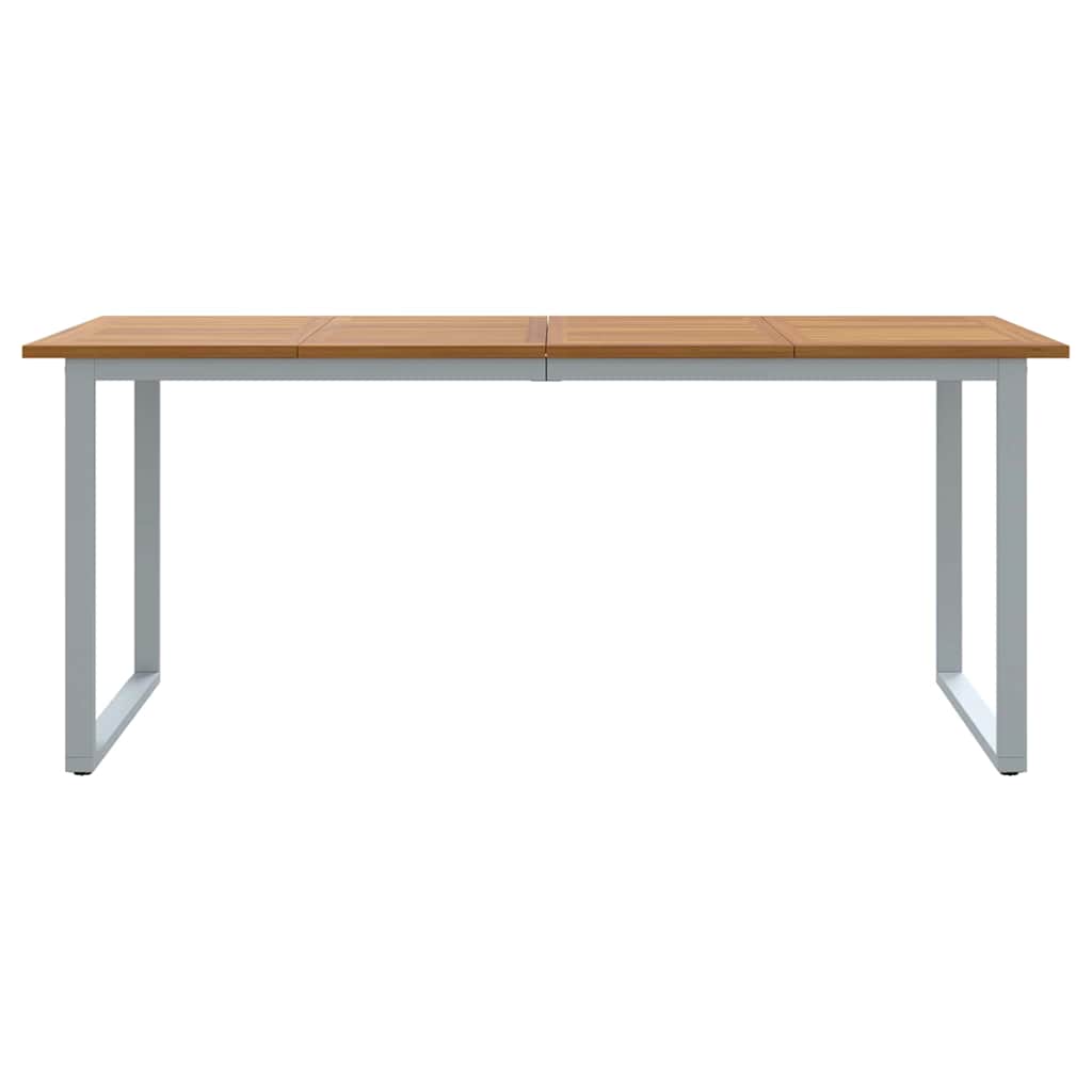Garden Dining Table Grey 180 x 90 x 75 cm