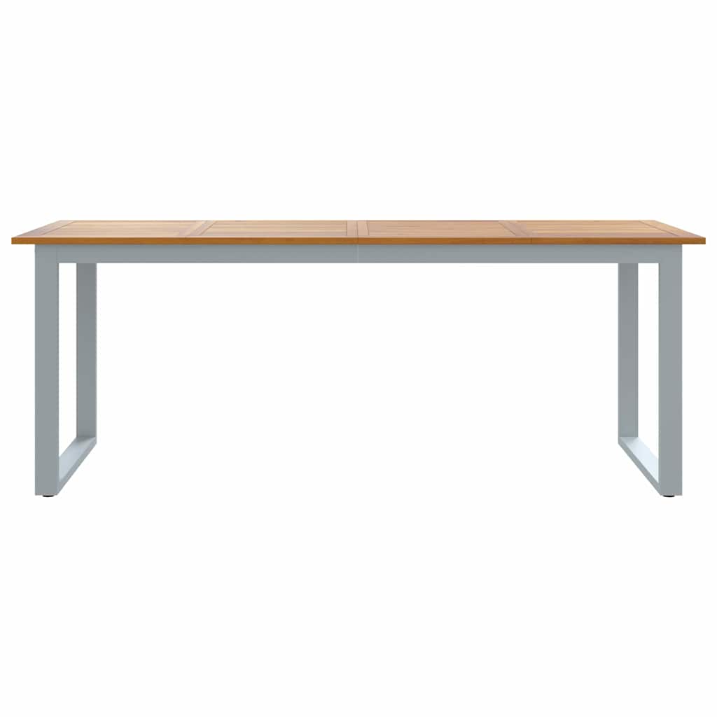 Garden Dining Table Grey 200 x 90 x 75 cm