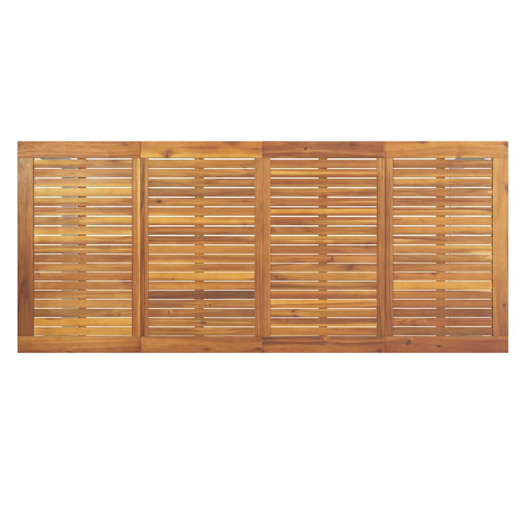 Garden Dining Table Grey 200 x 90 x 75 cm