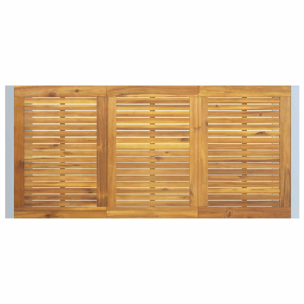 Garden Dining Table Grey 180 x 90 x 75 cm