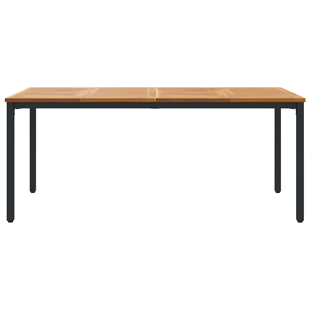 Outdoor Tables Natural and black 180 x 90 x 75 cm