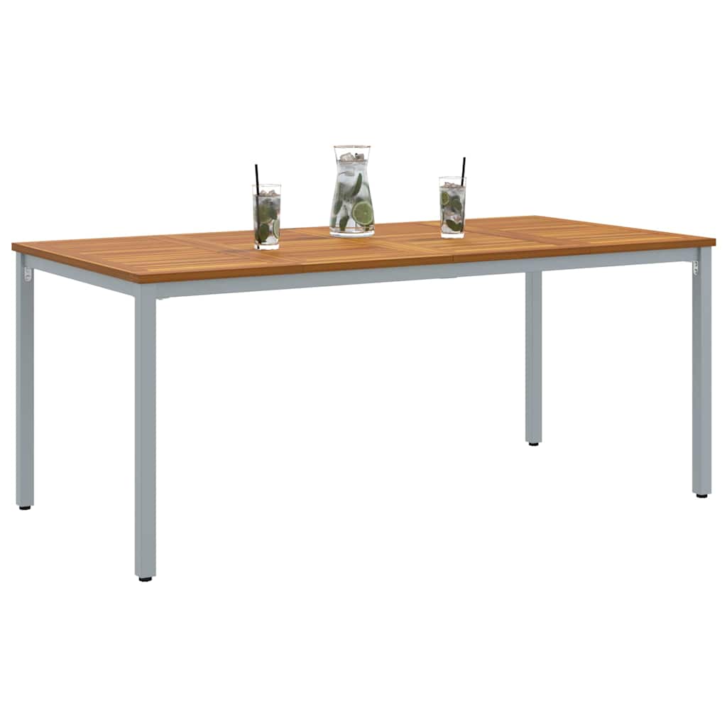Outdoor Tables Natural and grey 180 x 90 x 75 cm