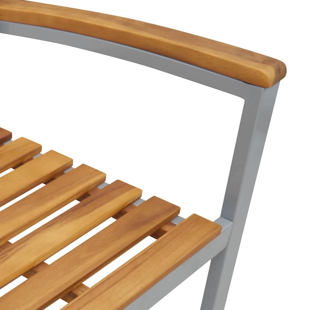 Garden Chair 2 pcs Brown 56 x 57 x 87cm Solid Acacia wood