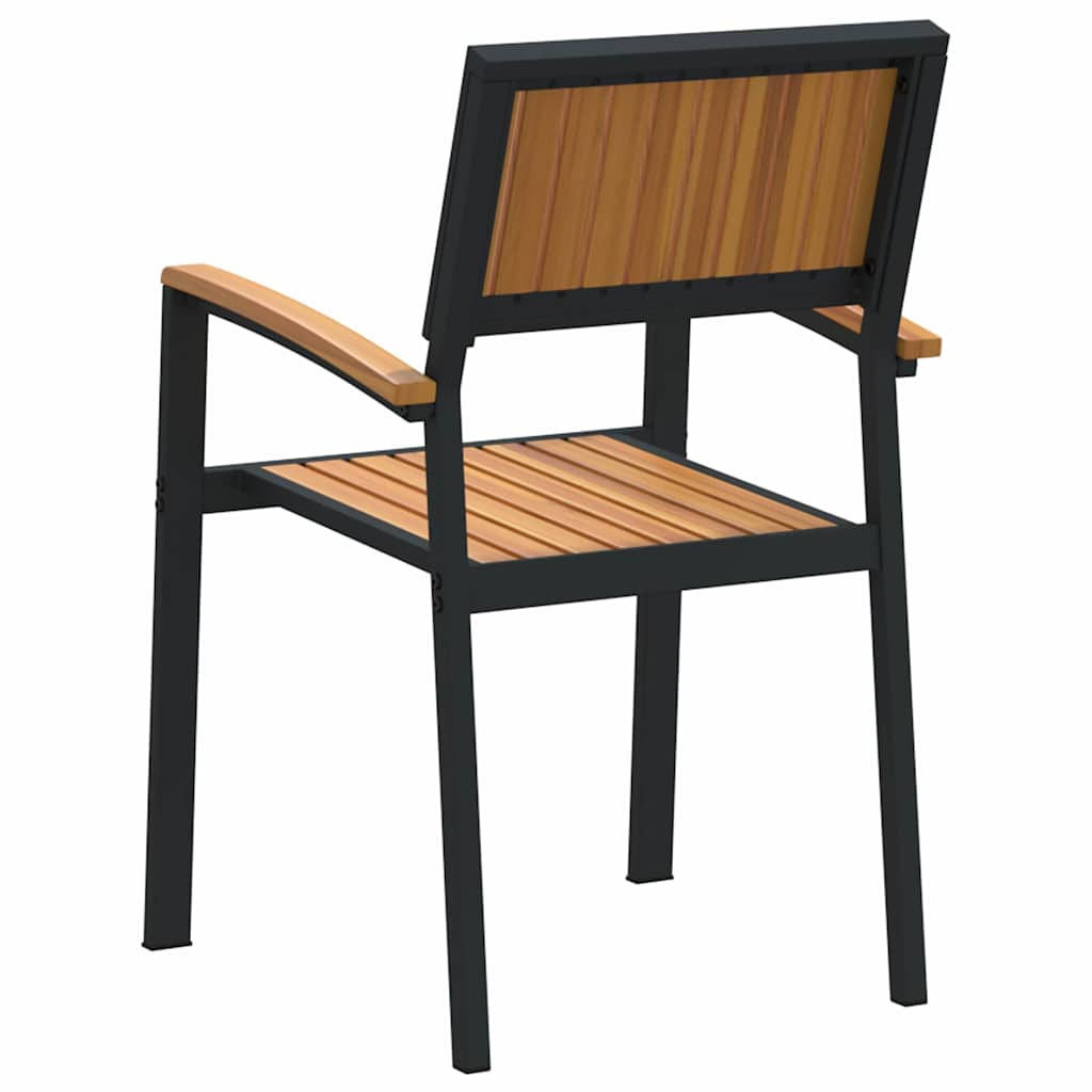 Garden Chair 4 pcs Brown 56 x 57 x 87cm Solid Acacia wood