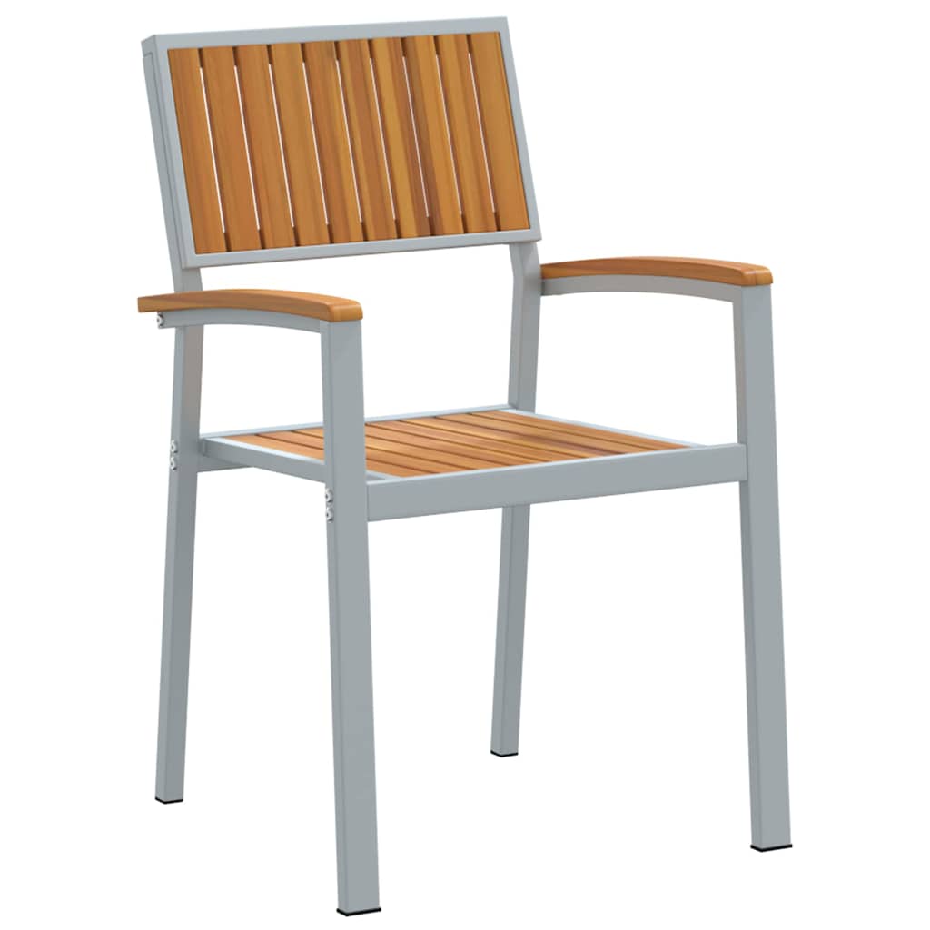 Garden Chair 4 pcs Brown 56 x 57 x 87cm Solid Acacia wood