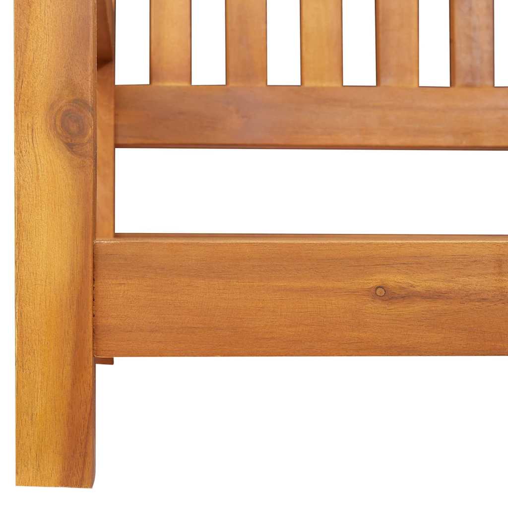 Garden Swing Bench Brown 119 x 35 x 47cm Solid Acacia wood