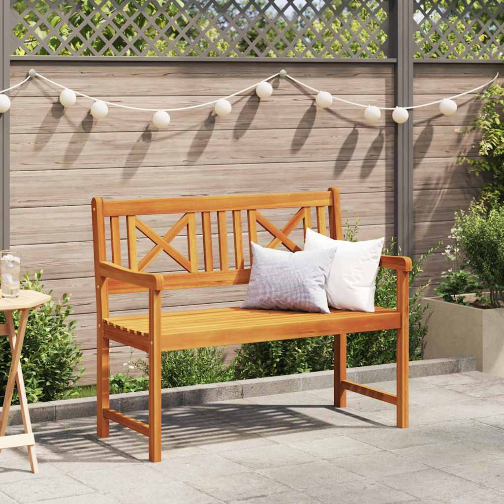 Garden Bench Brown 110 x 56 x 90cm Solid Acacia wood