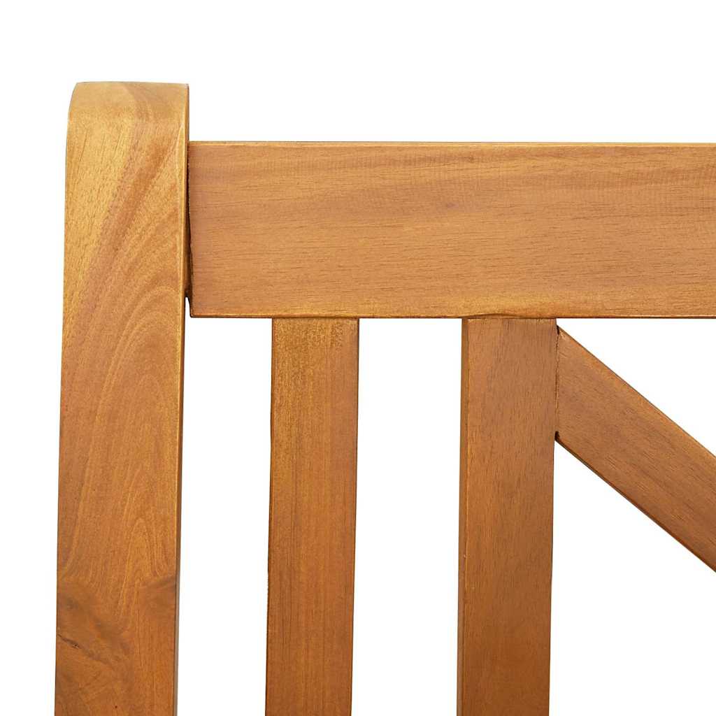 Garden Swing Bench Brown 119 x 35 x 47cm Solid Acacia wood