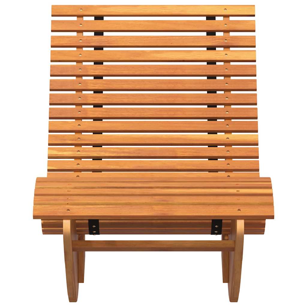 Rocking Sun Loungers 2 pcs Brown 154 x 60 x 74 cm