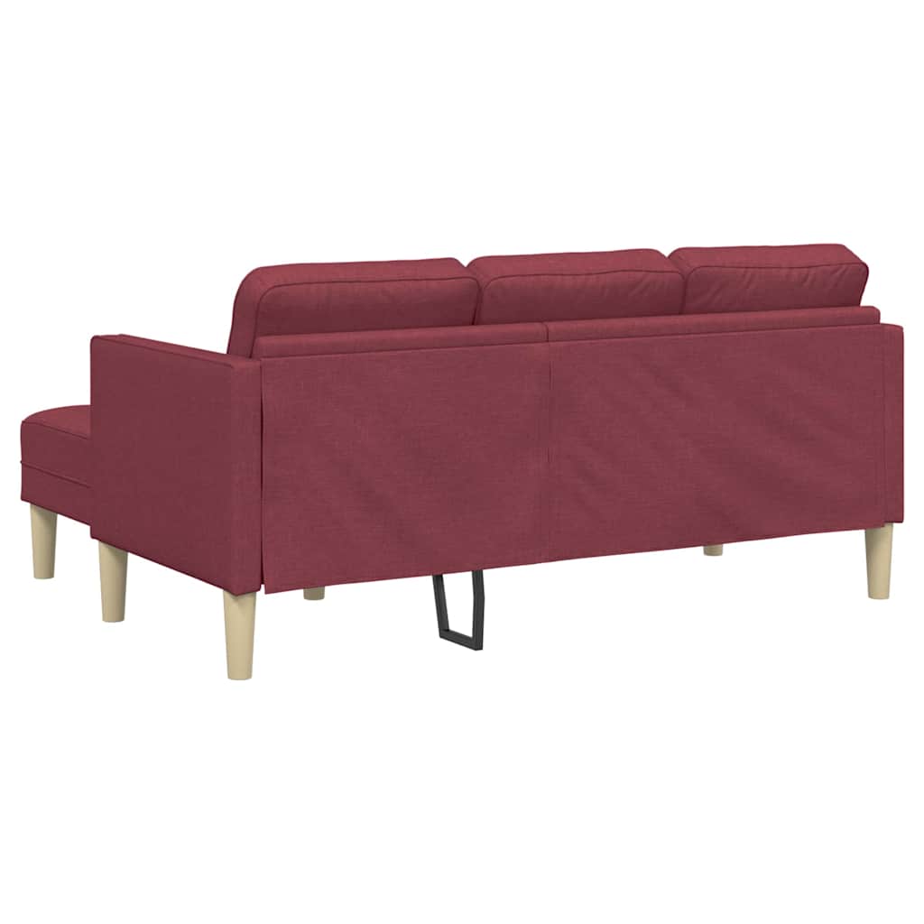 Sofa Set 2 pcs Wine red 173 x 131 x 67 cm Fabric