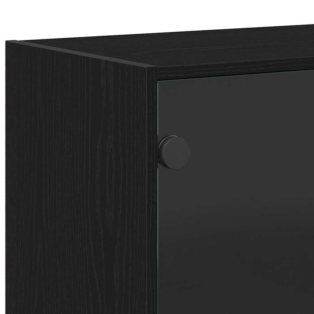 Highboard Black 68 x 37 x 142 cm Engineered wood