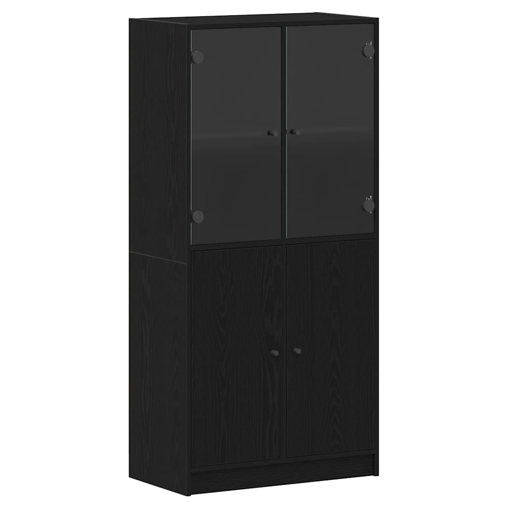 Highboard Black 68 x 37 x 142 cm Engineered wood