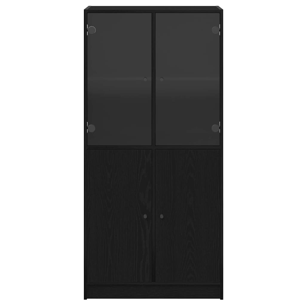 Highboard Black 68 x 37 x 142 cm Engineered wood