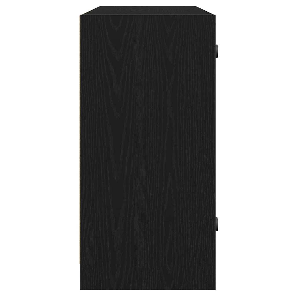 Sideboard Black oak 102 x 37 x 75.5 cm Engineered Wood