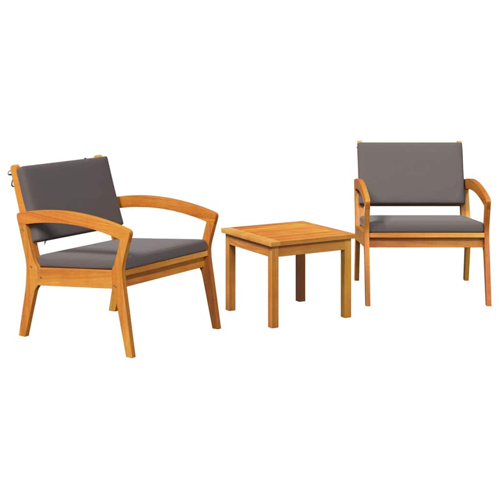 Bistro Set Brown 45 x 45 x 38cm Solid Acacia wood