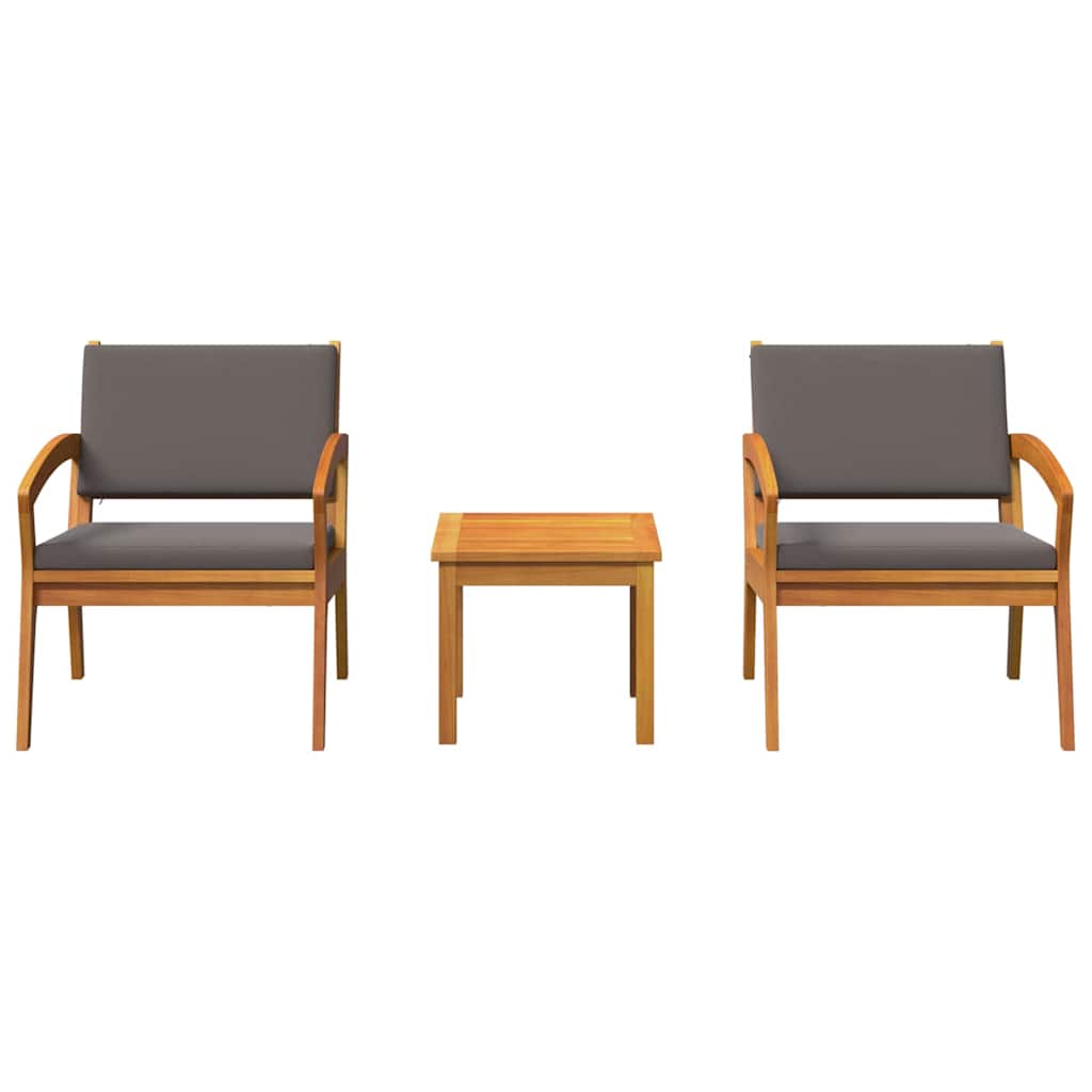 Bistro Set Brown 45 x 45 x 38cm Solid Acacia wood