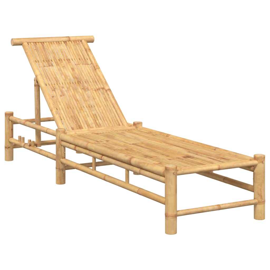 Sun Lounger 55x199x30 cm Bamboo