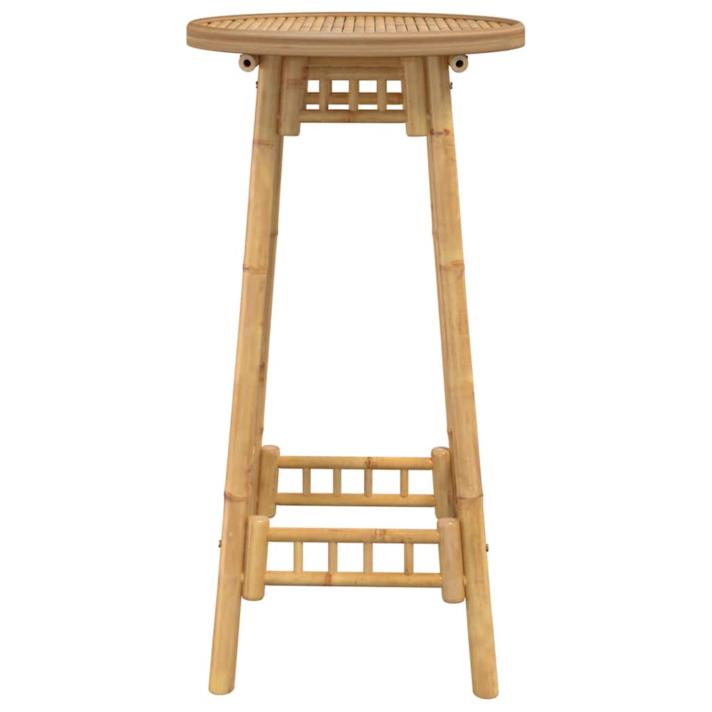 Outdoor Bar Table Round Ø55x100 cm Bamboo