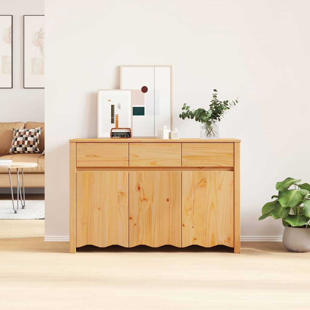 Sideboard Drammen Oak 114 x 43 x 75.5 cm Solid Pine wood