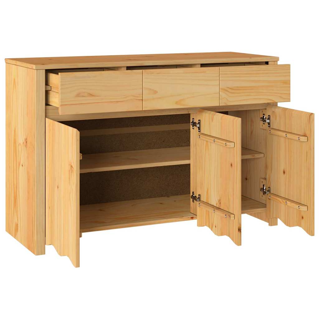 Sideboard Drammen Oak 114 x 43 x 75.5 cm Solid Pine wood