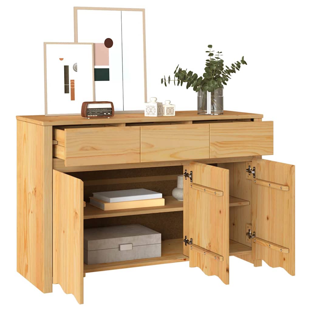 Sideboard Drammen Oak 114 x 43 x 75.5 cm Solid Pine wood