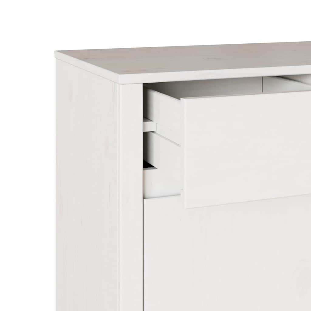Sideboard Drammen White 79 x 43 x 75.5 cm Solid Pine wood