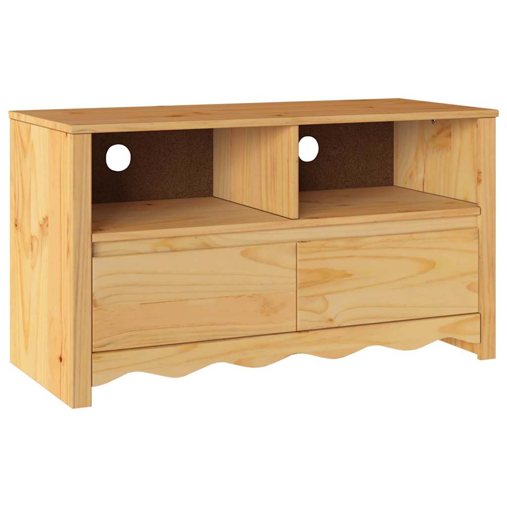 TV Cabinet Drammen Oak 99 x 43 x 55 cm Solid Pine wood