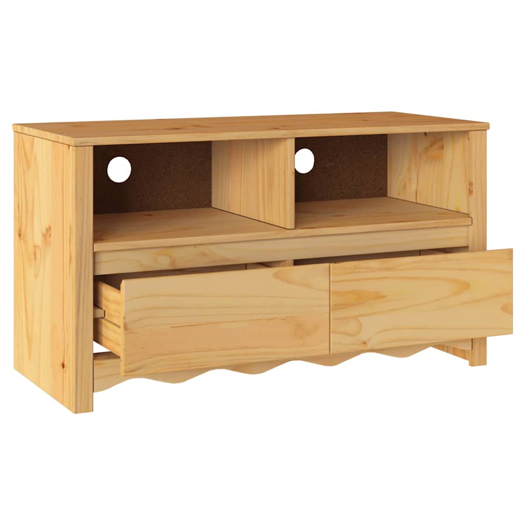 TV Cabinet Drammen Oak 99 x 43 x 55 cm Solid Pine wood