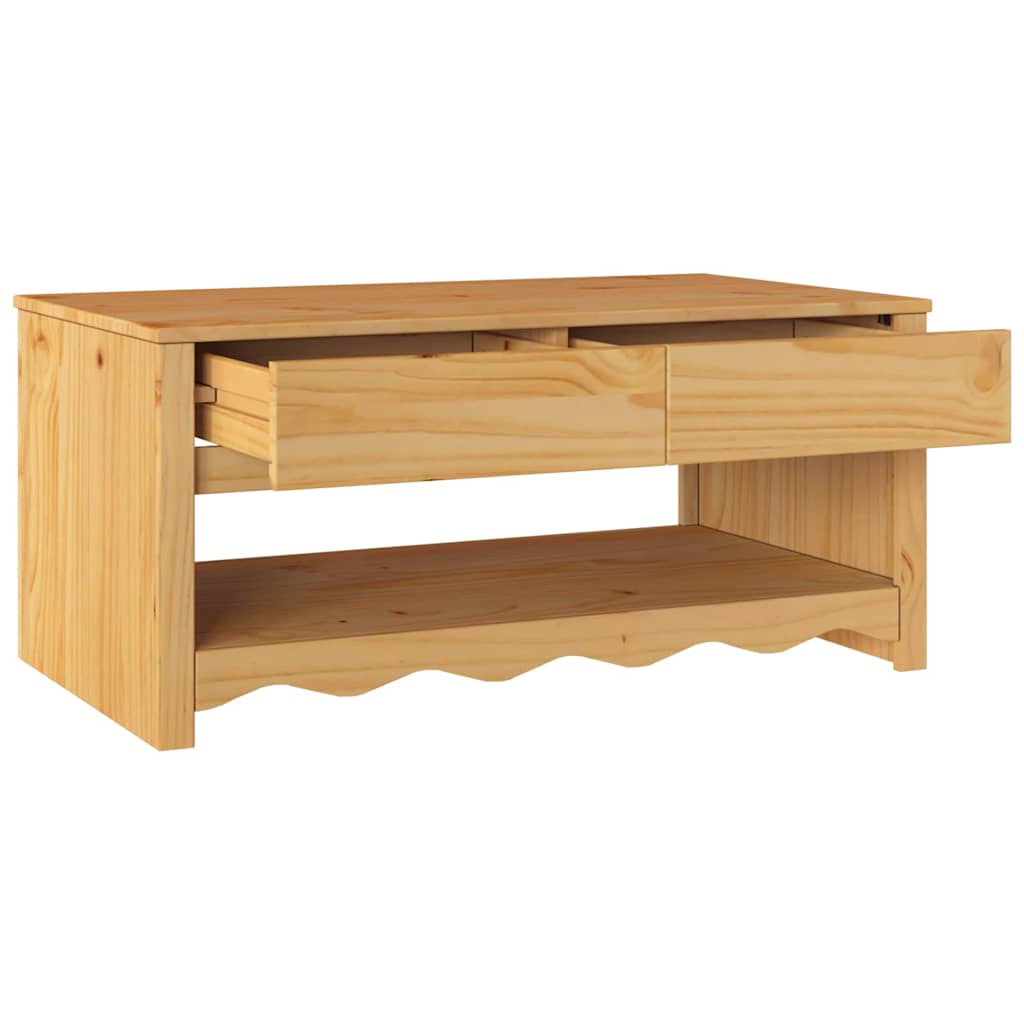 Coffee Table Drammen Oak 99 x 55 x 45 cm Solid pine wood
