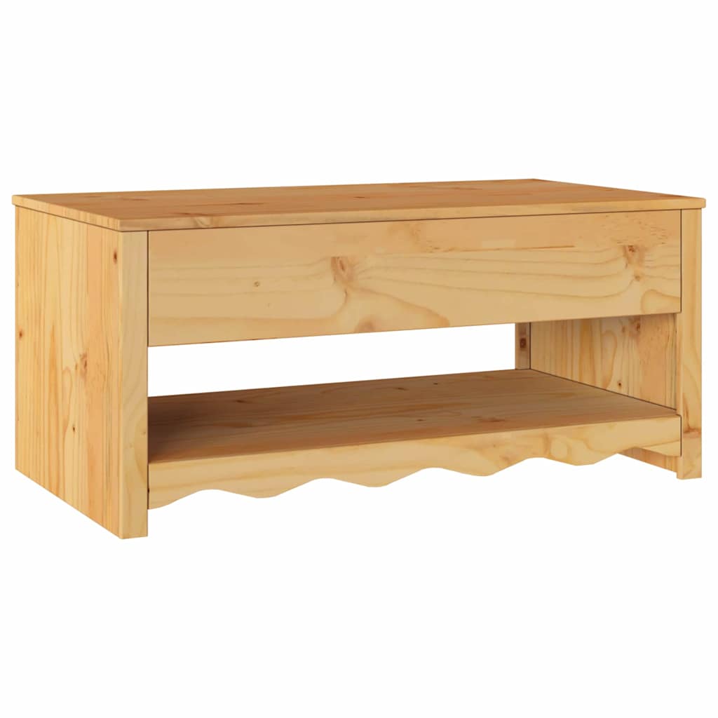 Coffee Table Drammen Oak 99 x 55 x 45 cm Solid pine wood