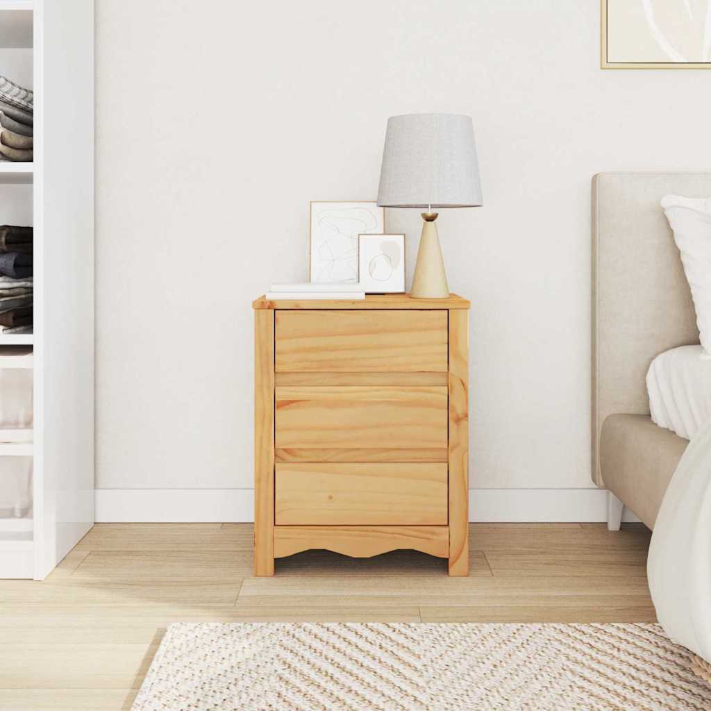 Bedside Cabinet Drammen Oak 45 x 35 x 56 cm Solid pine wood