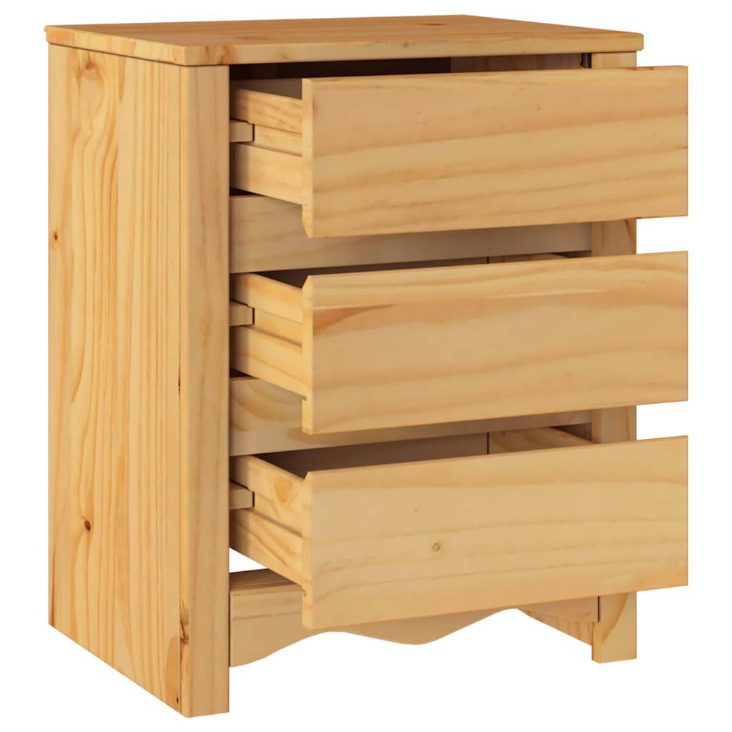 Bedside Cabinet Drammen Oak 45 x 35 x 56 cm Solid pine wood