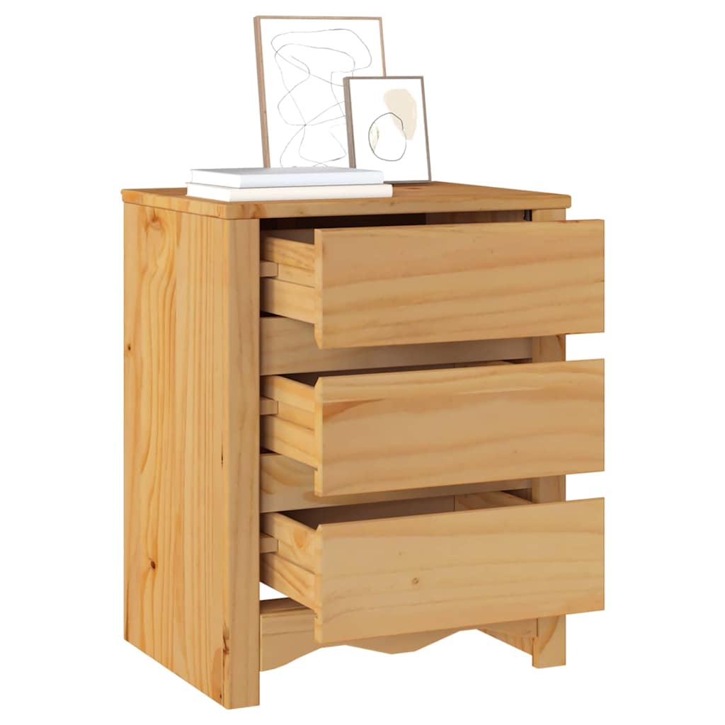 Bedside Cabinet Drammen Oak 45 x 35 x 56 cm Solid pine wood