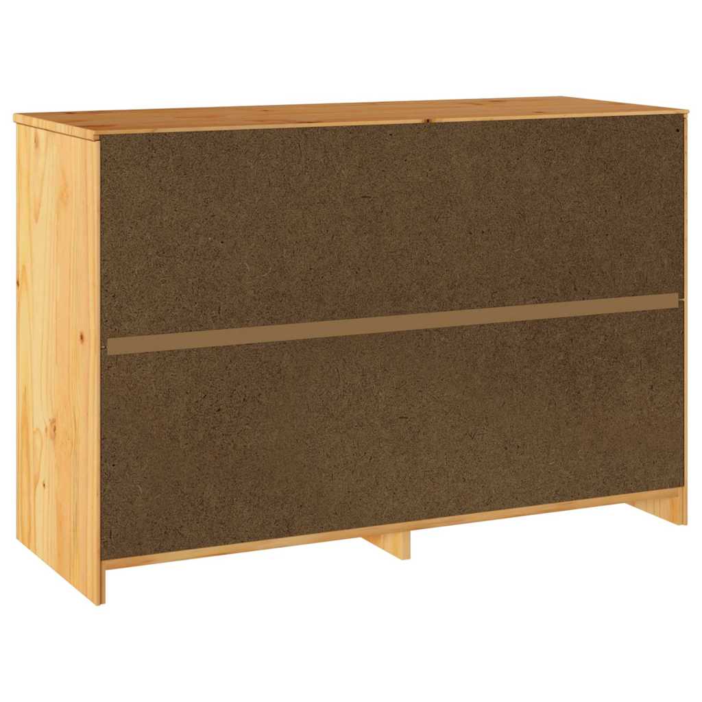 Chest of Drawers Drammen Oak 111 x 43 x 73.5 cm Solid Pine wood