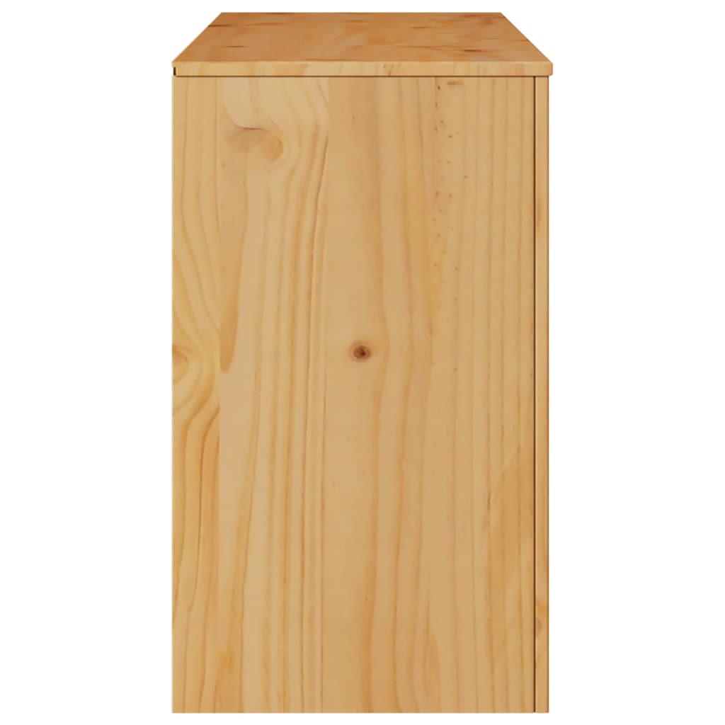 Chest of Drawers Drammen Oak 111 x 43 x 73.5 cm Solid Pine wood