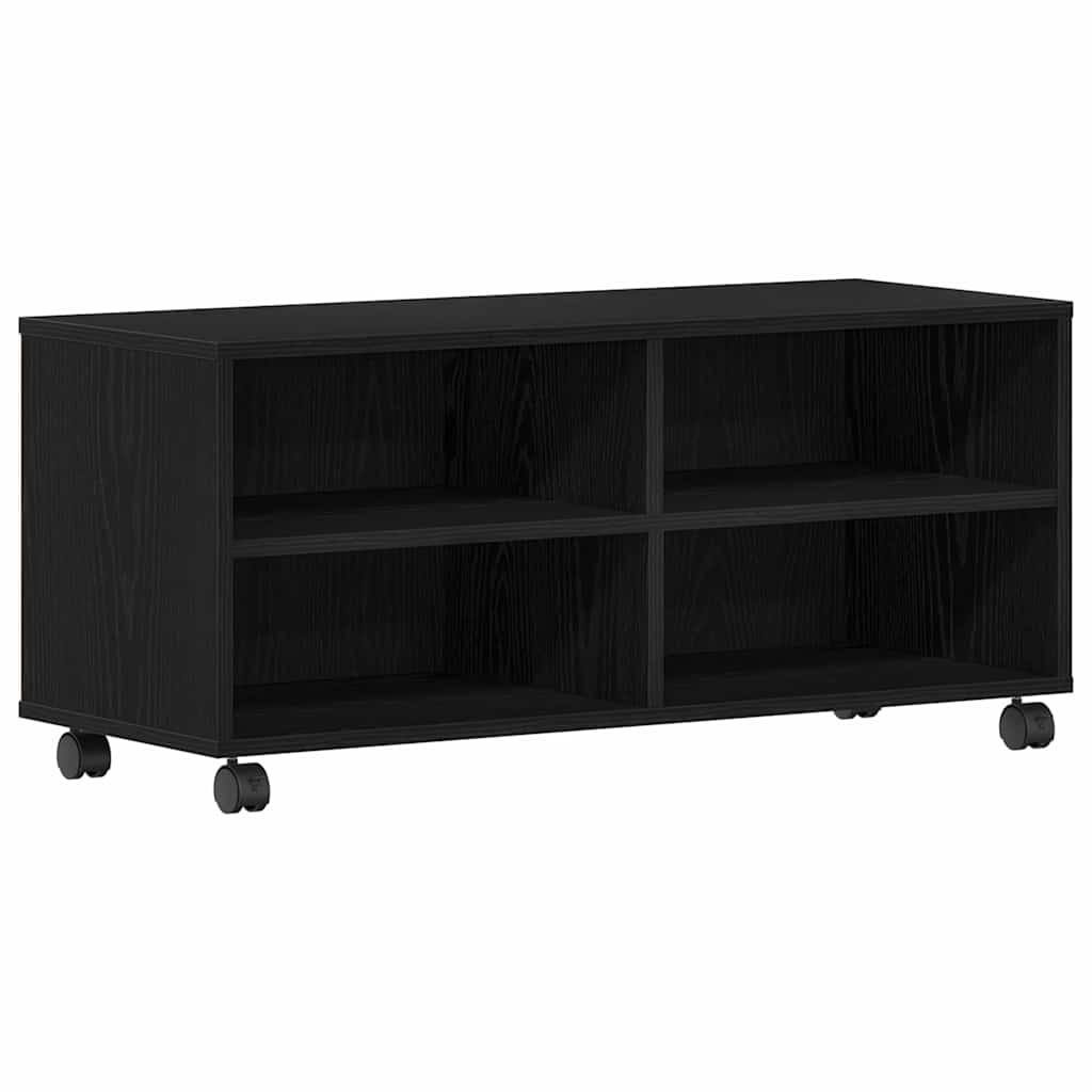 TV Cabinet Black 90 x 35 x 35 cm Engineered wood