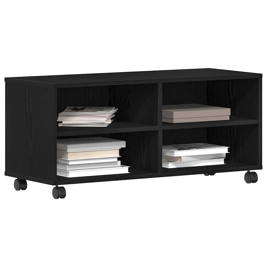 TV Cabinet Black 90 x 35 x 35 cm Engineered wood
