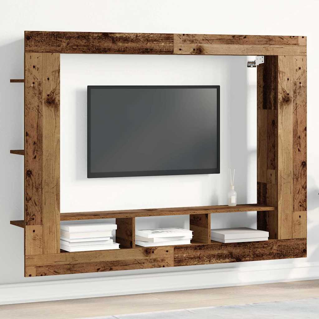 TV Cabinet Old wood 152 x 22 x 113 cm Engineered wood