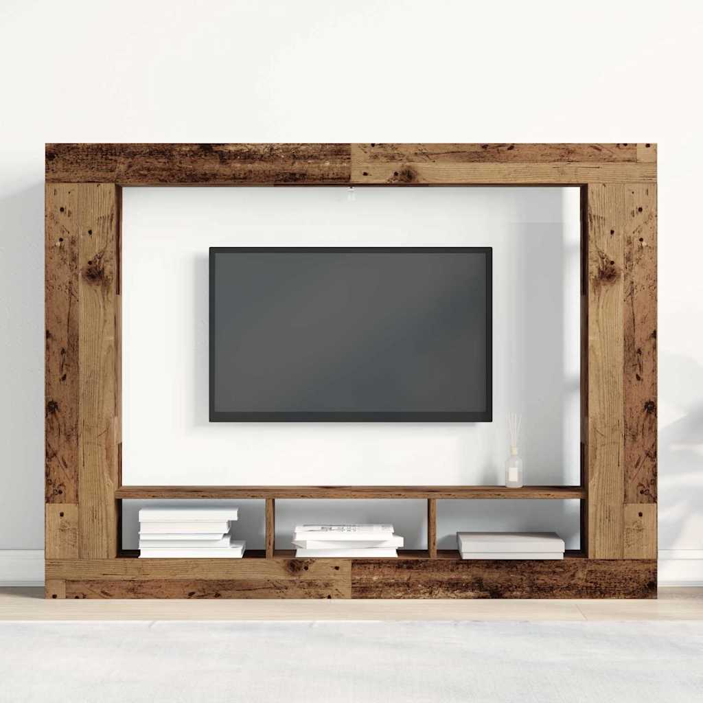 TV Cabinet Old wood 152 x 22 x 113 cm Engineered wood