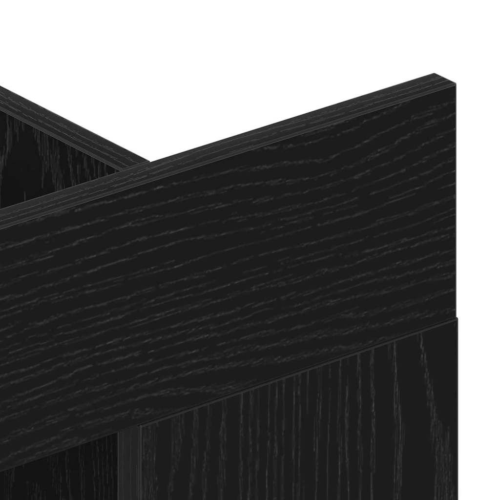 TV Cabinet Black oak 152 x 22 x 113 cm Engineered wood