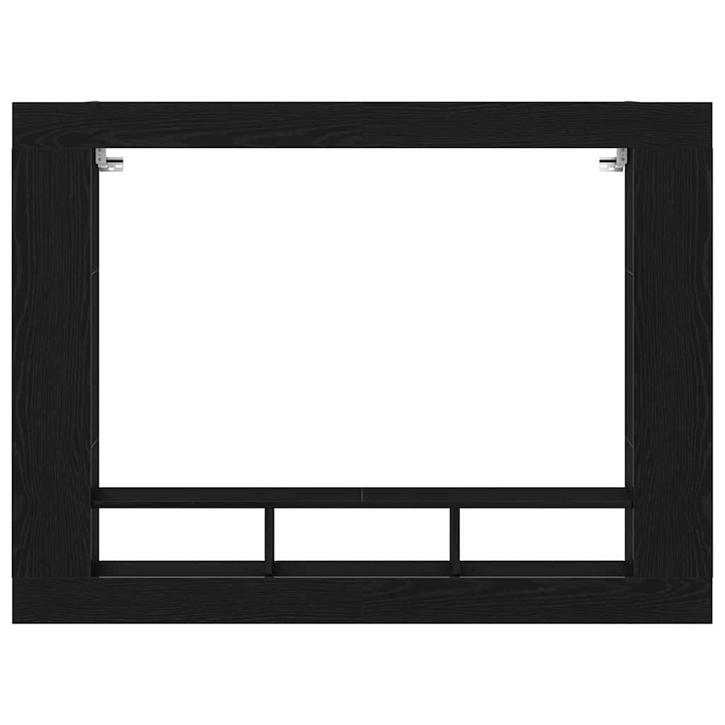 TV Cabinet Black oak 152 x 22 x 113 cm Engineered wood