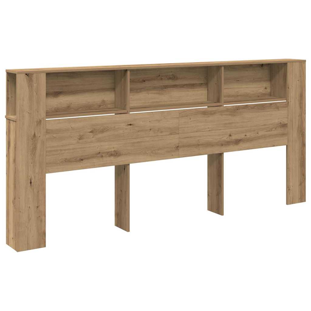 Headboard Cabinet 220 x 18,5 x 104,5 cm Engineered wood