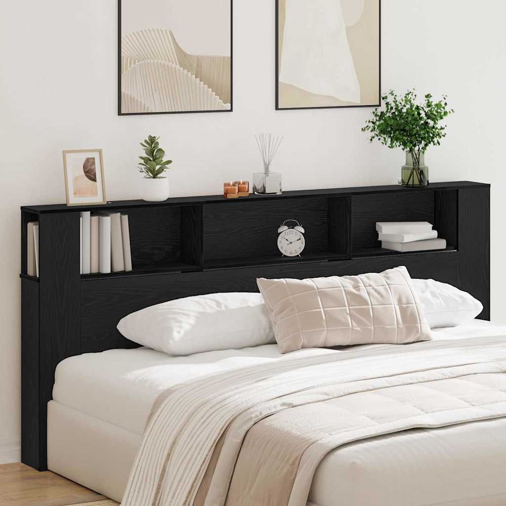 Headboard Cabinet 220 x 18,5 x 104,5 cm Engineered wood