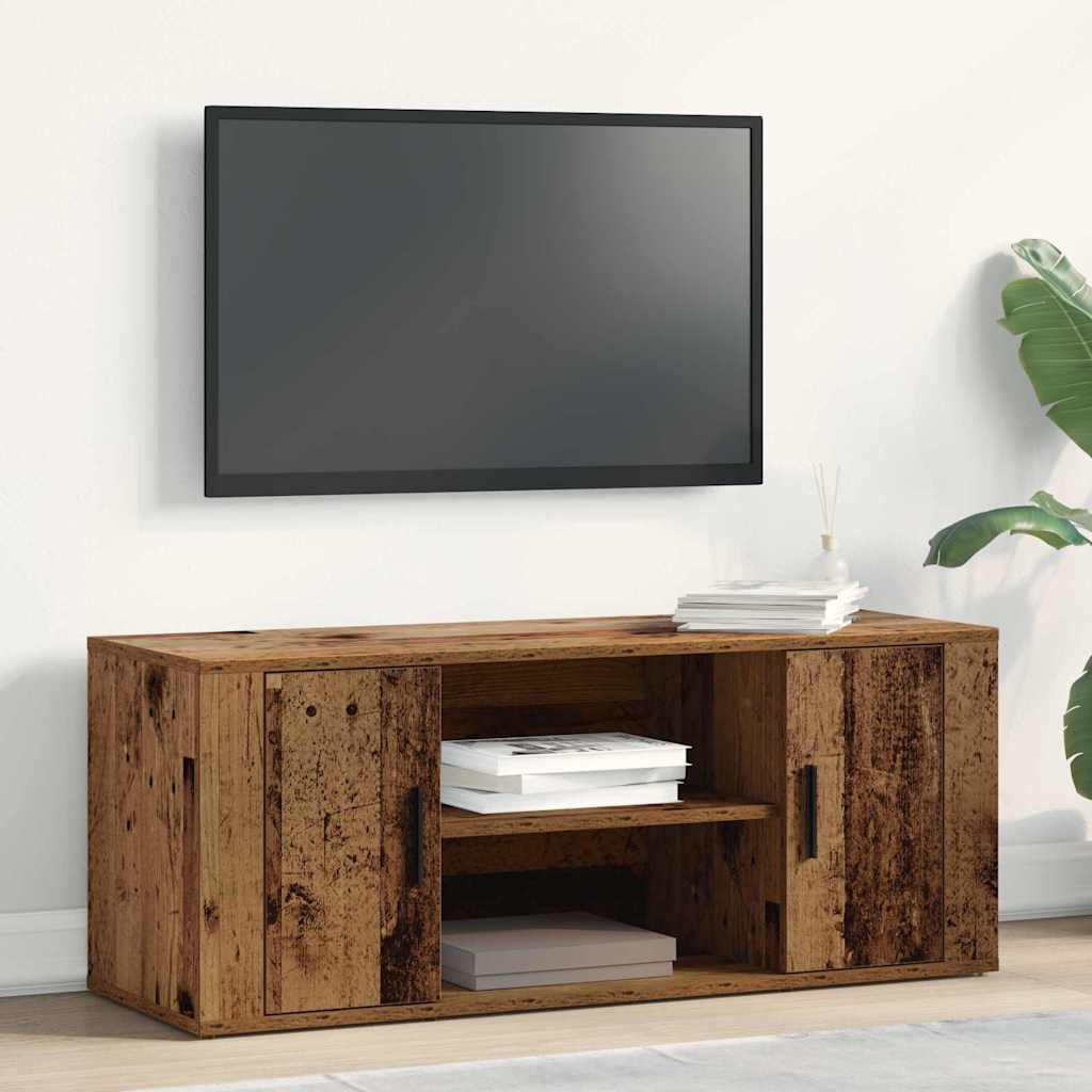 TV Cabinet Old wood 100 x 35 x 40 cm Engineered wood