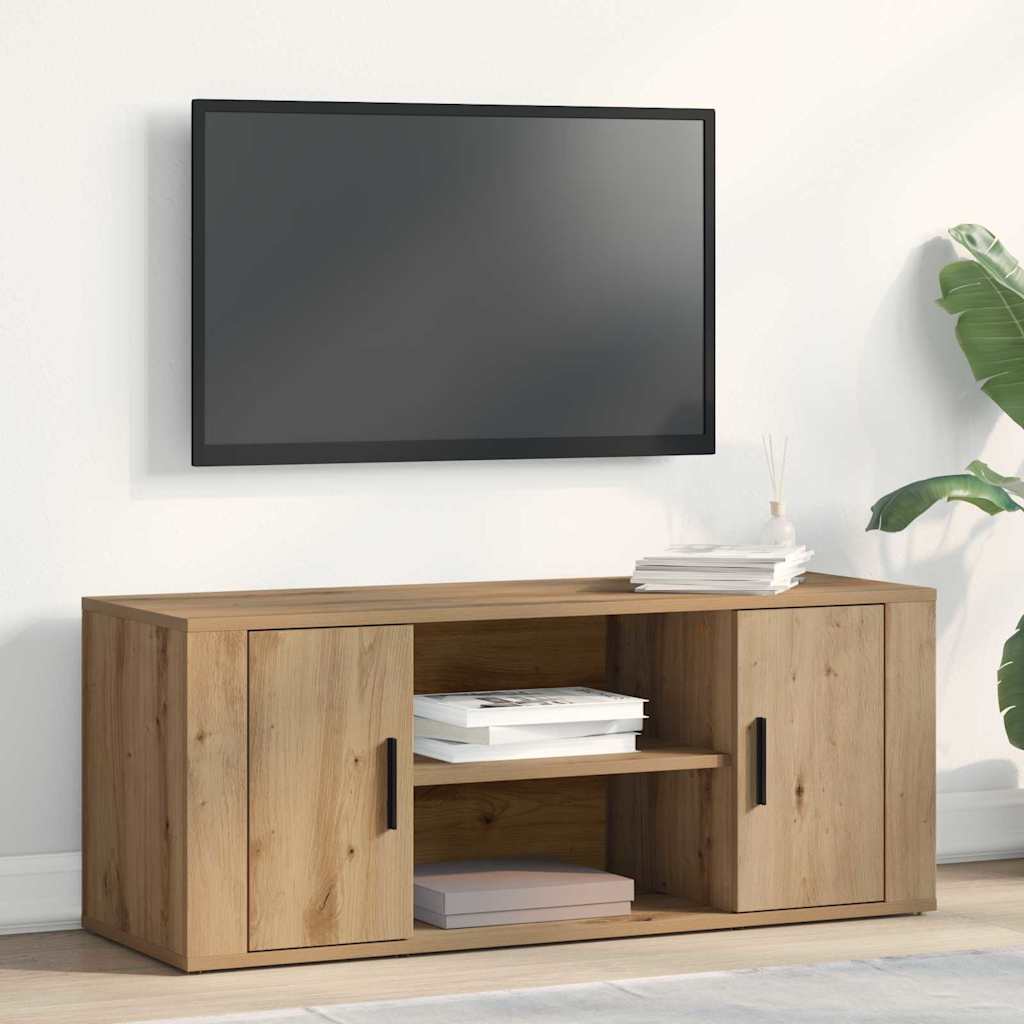 TV Cabinet Artisan oak 100 x 35 x 40 cm Engineered wood
